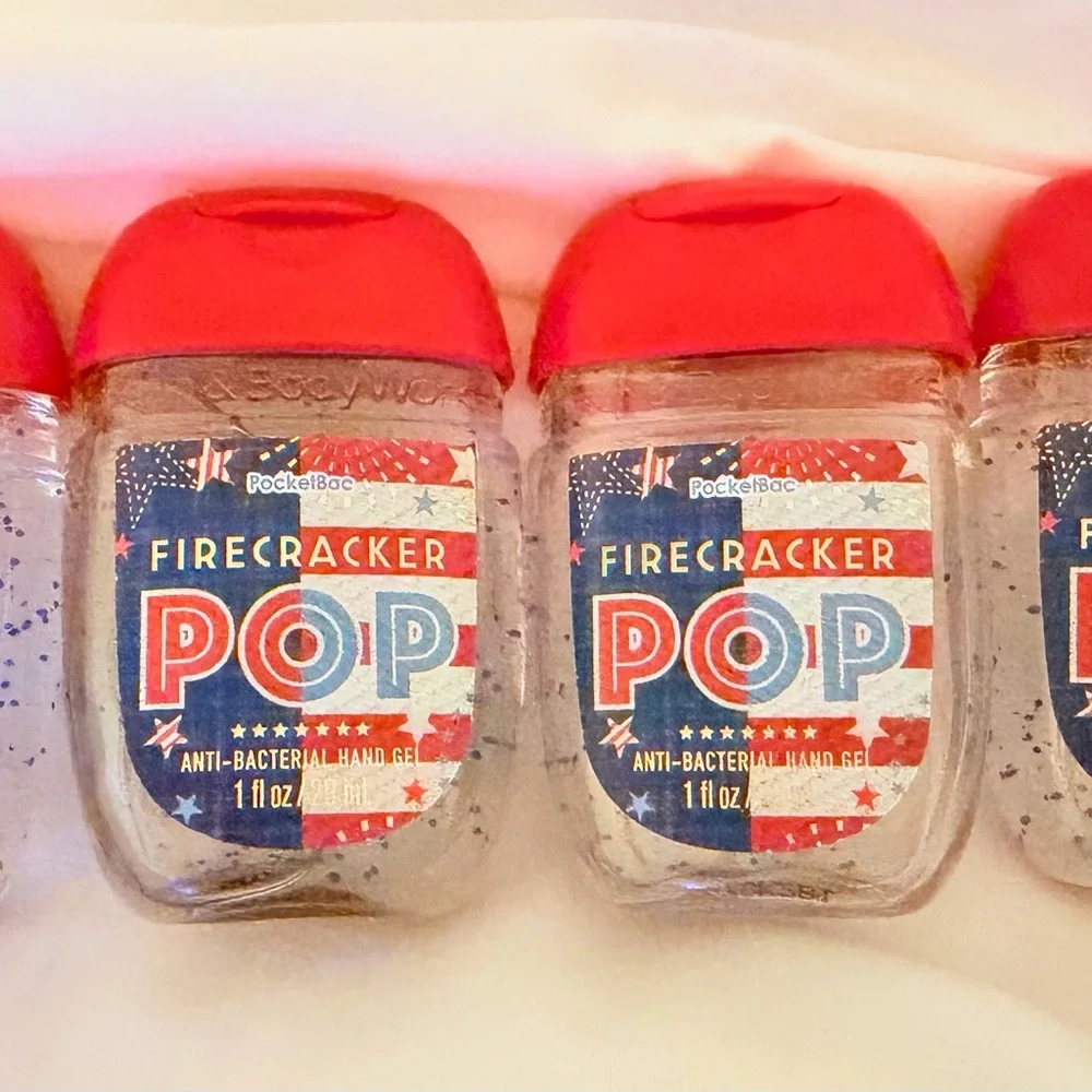 4 Firecracker Pop Hand Gel - Red. (Seasonal item no longer available!)